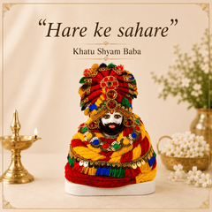 Khatu Shyam Baba Polyresin Idol for Home Temple Decor – 27 cm