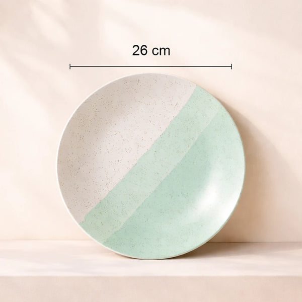 TT Green Matte Ceramic Dinner Set - 8 pieces