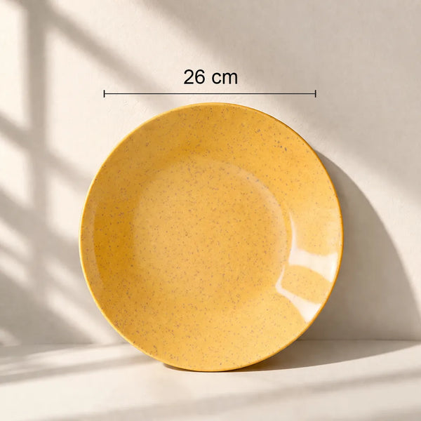 Mustard Marble Ceramic Dinner Set - 8 Pieces