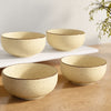 Creme Matte Ceramic Bowl Set Of 4