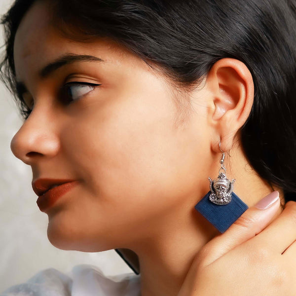 Fabric Women Stud Earrings - The Earth Store - Fashion Accessories