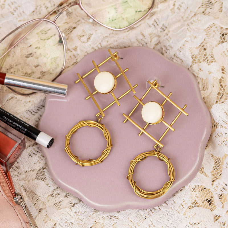 GIO Nest Earrings - The Earth Store - Fashion Accessories