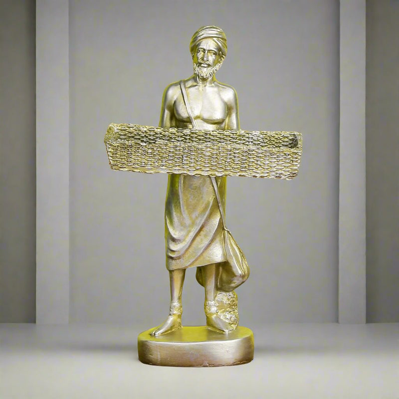 Gold Harvester Farmer Statue 3 - The Earth Store - home decor
