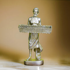 Gold Harvester Farmer Statue 3 - The Earth Store - home decor