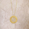 Gold Spiral Charm Pendant