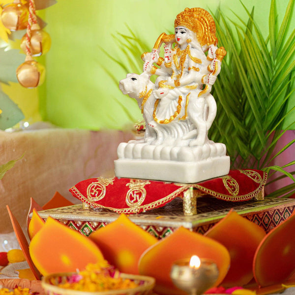 Gold White Shakti - The Earth Store - God Statue