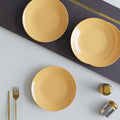 Handcrafted Mustard Marble Ceramic Set of 4