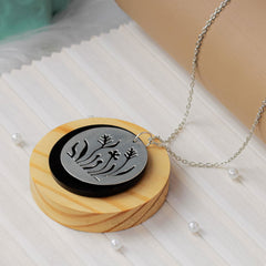 Herbal Wooden Back Pendant - The Earth Store - Fashion Accessories