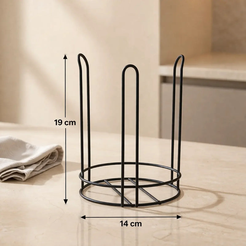 Glam Green Ceramic Bowl Set with Stand (4 Pcs)
