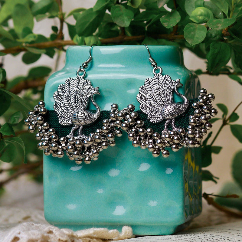Morni Ghungroo Studs by The Earth Store – Traditional Bell Design with Cultural Elegance - The Earth Store - Fashion Accessories