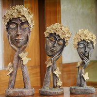 Muse Thinkers Statues in Varying Sizes