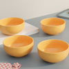 Mustard Marble Ceramic Bowl Set Of 4