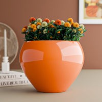 Orange Ceramic Clay Pots