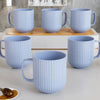 Pastel Fringe Blue Ceramic (Set of 6)
