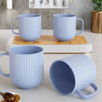 Pastel Fringe Blue Coffee Mug (Set of 4)