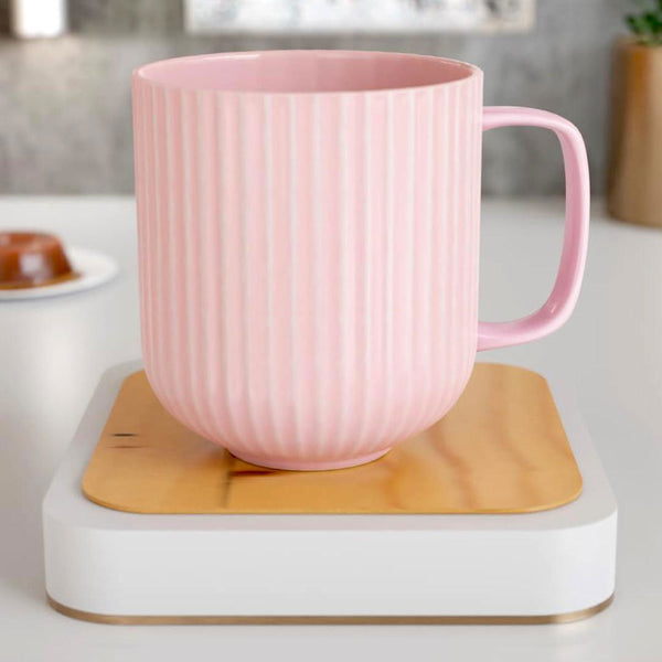 Pastel Fringe Pink Ceramic Coffee (Set of 4) - The Earth Store - Mug Set
