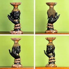 Peaceful Palm Buddha Stand - The Earth Store - home decor