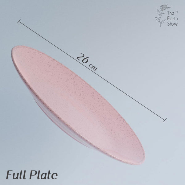 Pink Marble Ceramic Set of 4 - The Earth Store - Dinnerware