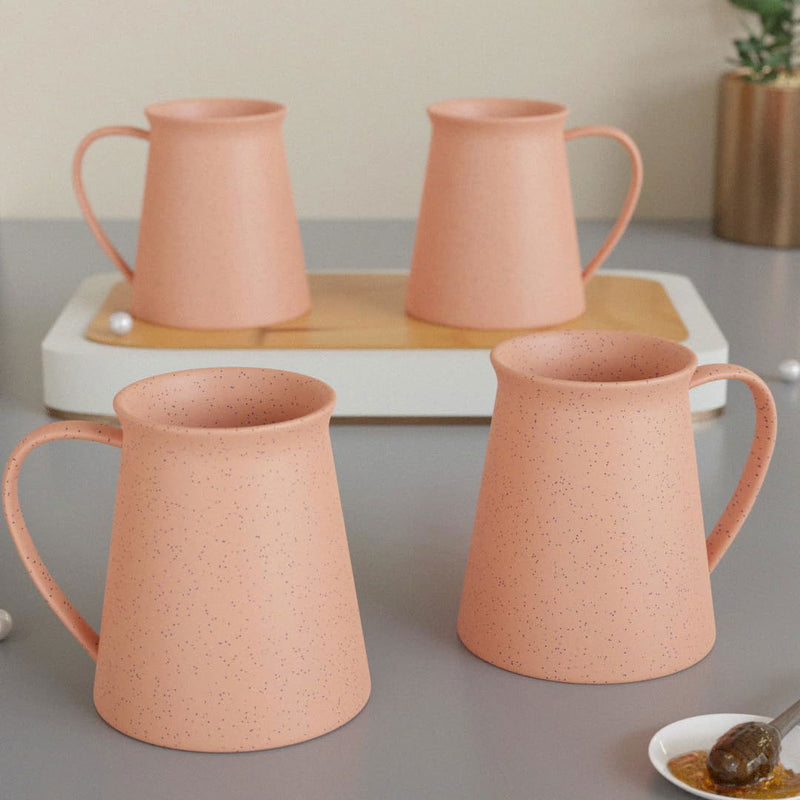 Pink Meadow Coffee Mug (Set of 4) - The Earth Store - Mug Set