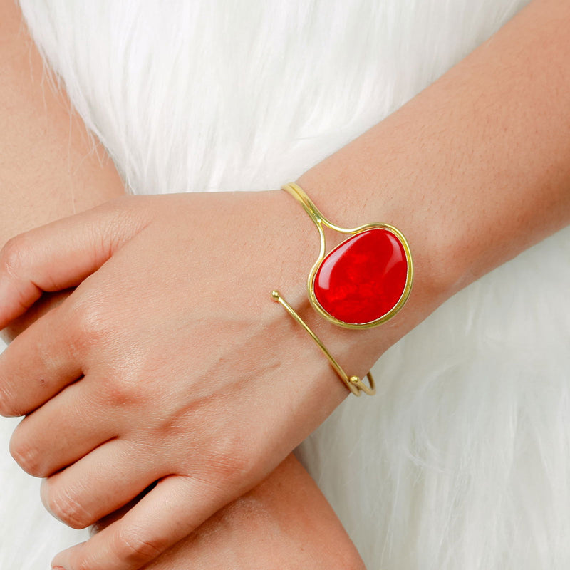 Red Stone Classic Bracelets - The Earth Store - Fashion Accessories