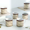 Golden Bamboo Tea Cup Set Of 6