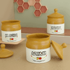 Ceramic Pickle Jar with Lid - 300ML (Set of 3)