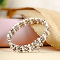 Silver Pearl Bracelet