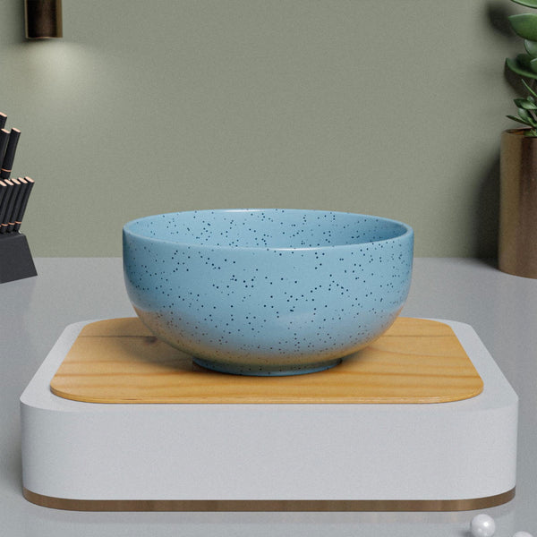Sky Blue Marble Ceramic Bowl Set Of 2 - The Earth Store - Bowl