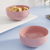 Solid Pink Ceramic Bowl Set Of 2