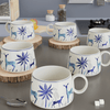 Stag Blue Tea Cups (Set of 6)