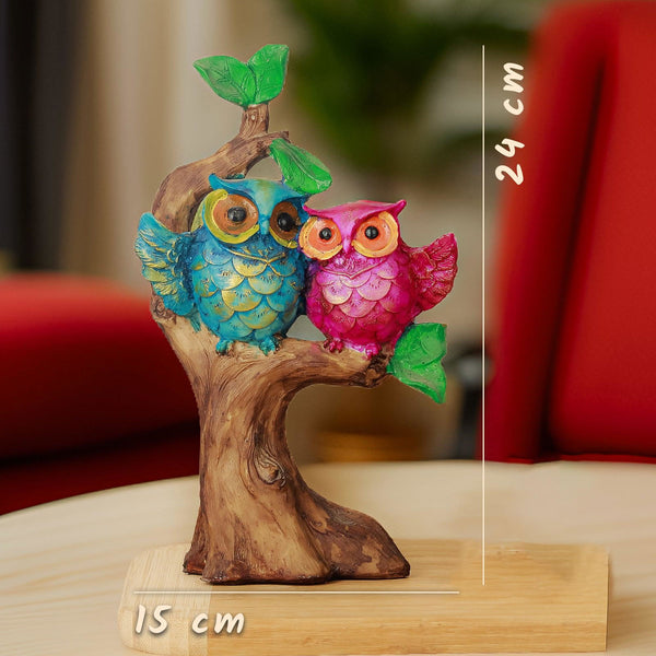 Tree Owls Couple Wings - The Earth Store - God Statue