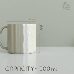 Tritone Grey Frontier Tea Cup with Saucer Set of 4 - The Earth Store - Cup Sets