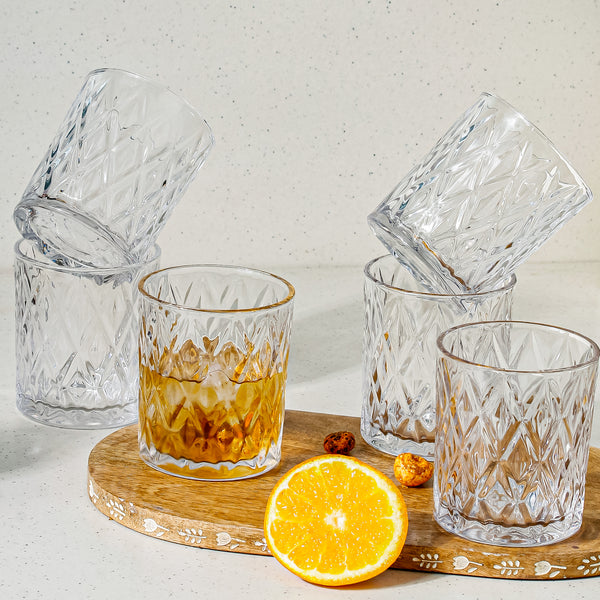 Crostitch Premium Whiskey Glass Set of 6