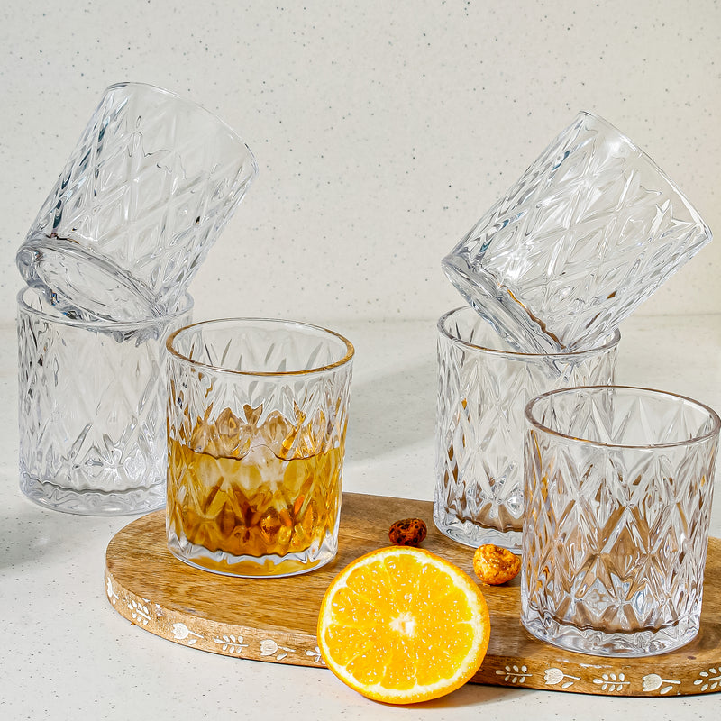 Crostitch Premium Whiskey Glass Set of 6