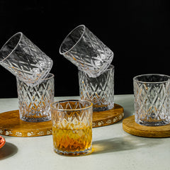 Crostitch Premium Whiskey Glass Set of 6