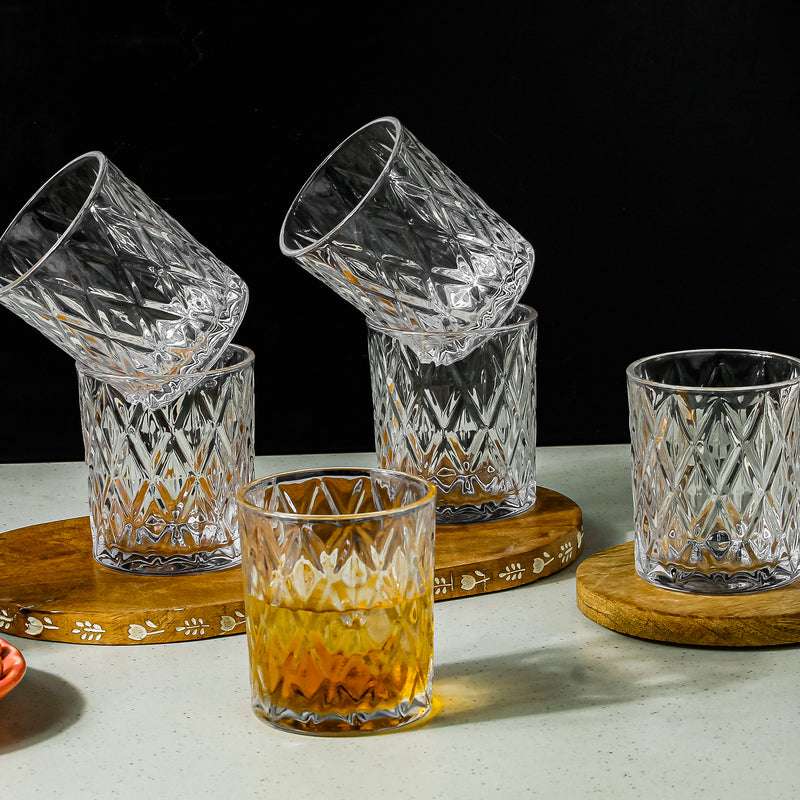Crostitch Premium Whiskey Glass Set of 6