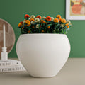 White 5.9 Inch Ceramic Planter Set of 1