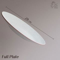 White Matte Ceramic Dinner Set - 12 pieces ( 6 Plates + 6 Bowls ) - The Earth Store - Dinnerware