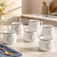 Cup O'Clock Tea Cup Set Of 6