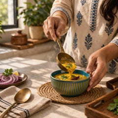 Glam Green Ceramic Bowl Set of 4 with Multipurpose Lids