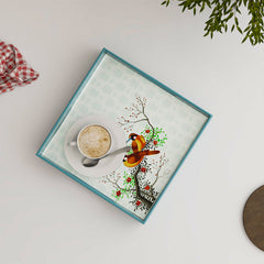 Birds Multipurpose Wooden Serving Tray Small
