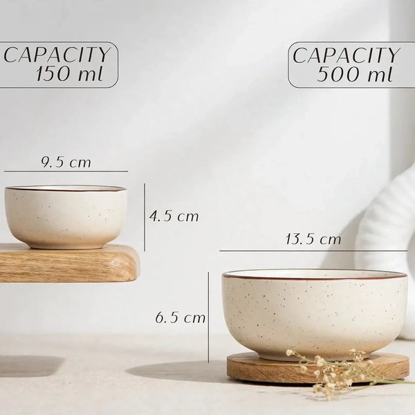 Dinner Sets Cream Ceramic 21 Piece Plates Set for Six