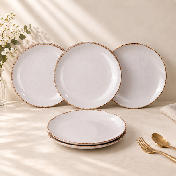 Glossy Lavender Marble Dinner Plates Set of 6
