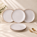 Glossy Lavender Marble Dinner Plates Set of 6