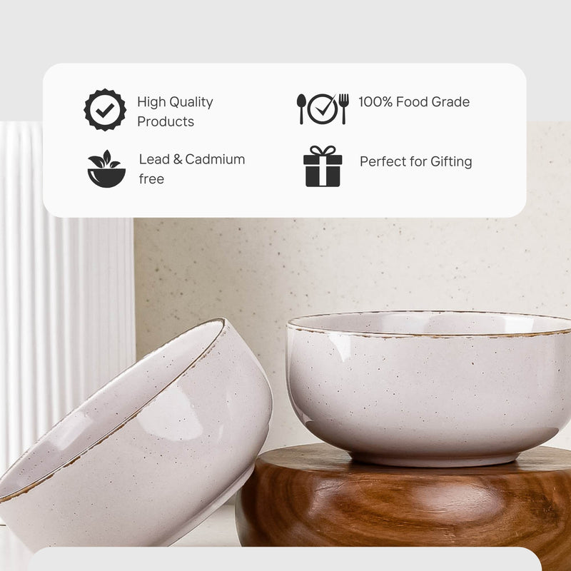 Lavender Marble Ceramic Snack Bowl Set of 4