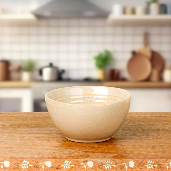 Sage Creamy Ceramic Snack Bowl Set of 4 – 400ML