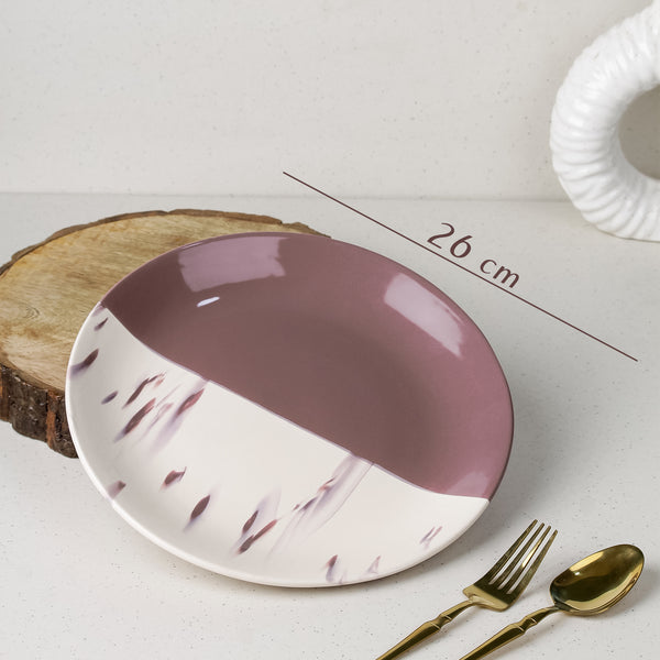 DT Magenta Italian Ceramic Dinner Set of 12 Pieces Serving for 6