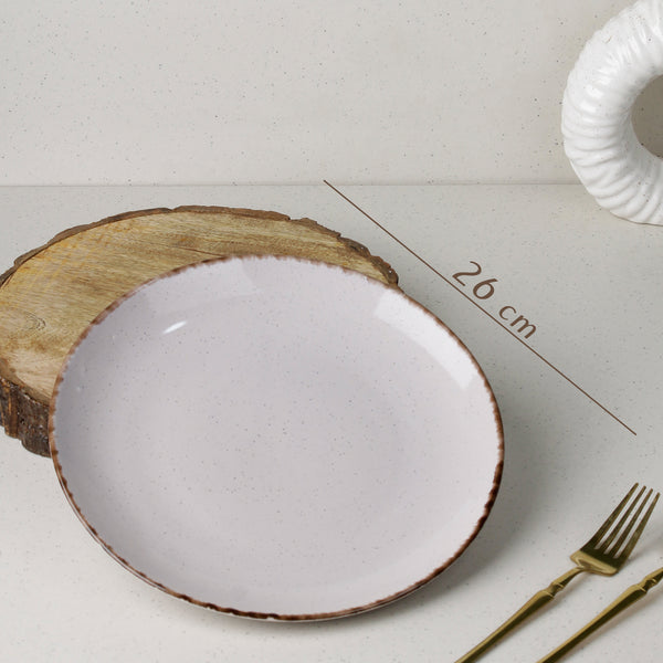 Glossy Lavender Marble Dinner Plates Set of 6
