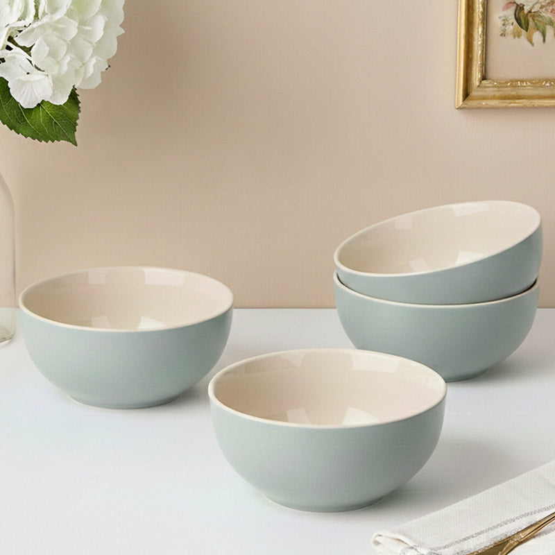Grey Mellow Ceramic Bowl Set of 4