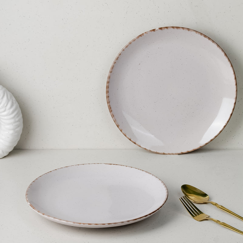 Glossy Lavender Marble Dinner Plates Set of 6
